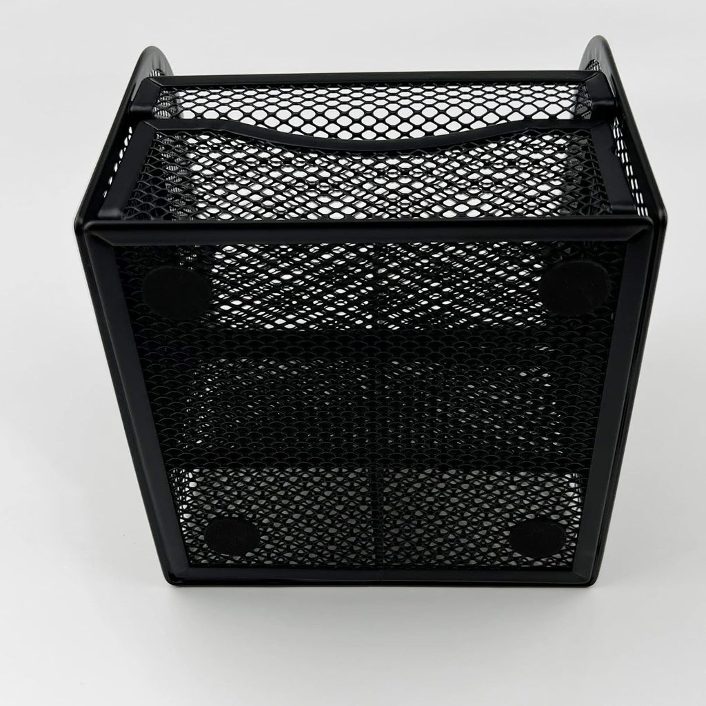 Black Square Metal Wire Mesh Pencil Holder Pencil Cup Pen Holder Set of 2 – Retail Promo