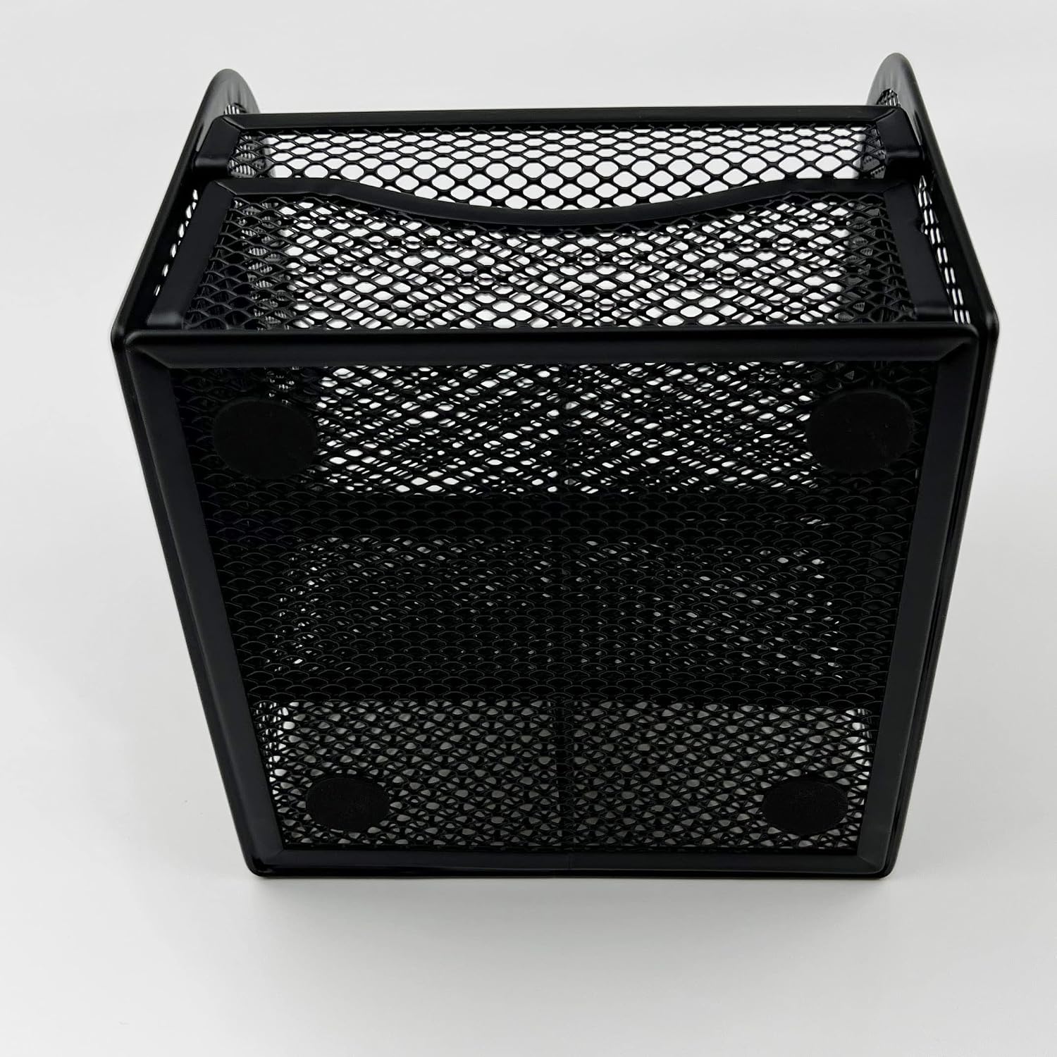 Black Square Metal Wire Mesh Pencil Holder Pencil Cup Pen Holder Set of 2 – Retail Promo