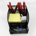 Black Square Metal Wire Mesh Pencil Holder Pencil Cup Pen Holder Set of 2 – Retail Promo