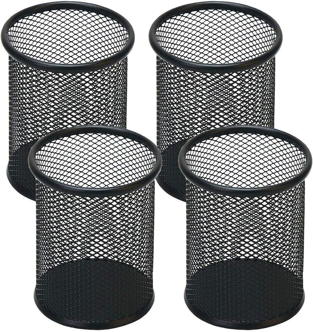 Pen Holder Mesh Pencil Holder Metal Pen Holder Cup Set of 3 – Retail Promo