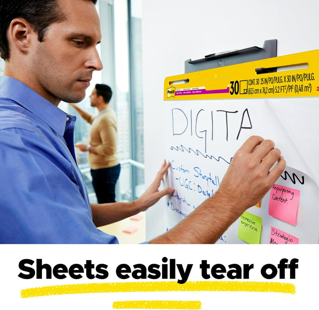 Super Sticky Easel Pad 30 Sheets/Pad 4 Pads – Retail Promo